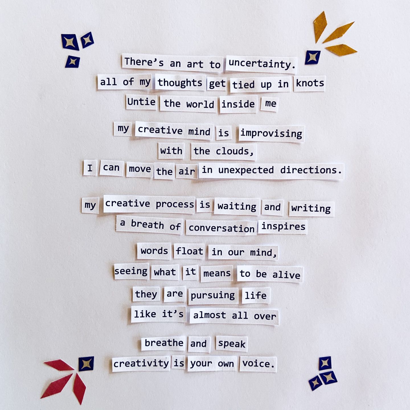 Words float in our mind, seeing what it means to be alive